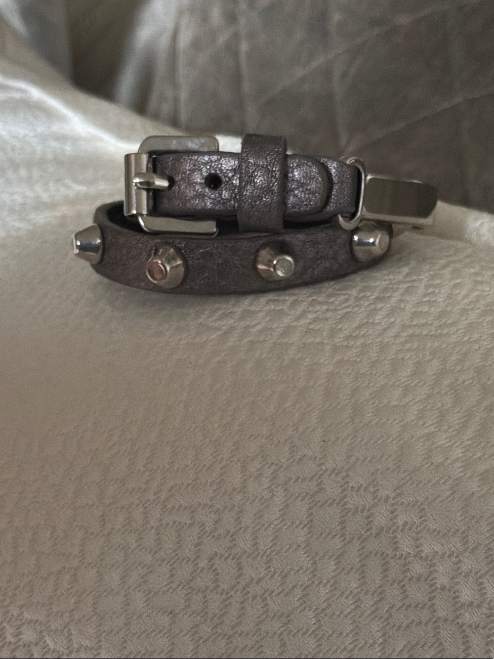 DOuble wrap Leather Studded  Bracelet